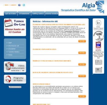 diseño web: Algia