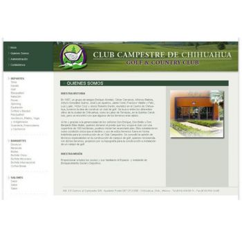 diseño web: Club Campestre de Chihuahua